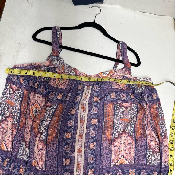 Lucky brand Bohemian Purple and Pink tapestry prints Dress size 2X - Picture 6 of 9